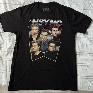 Black NSYNC Graphic T-Shirt sz M
